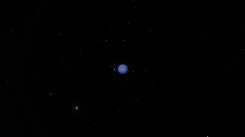 Neptune Planet Approach Stock-Footage 84955732