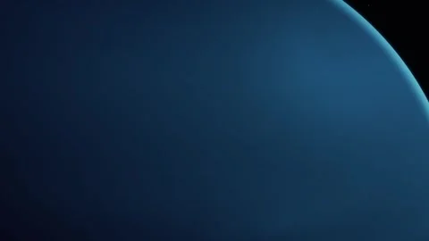 Neptune Planet in Space with Atmospheric Layers, Realistic 3D Planet Neptun.. Stock Footage 313756746