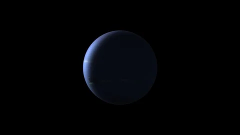 Neptune rotating seamless loop 4K 01 Stock Footage 121347782