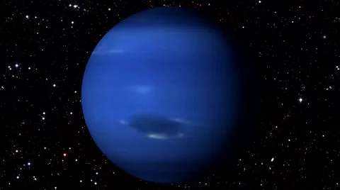 Neptune Rotating on Star Background. Loopable 스톡 동영상 67561405