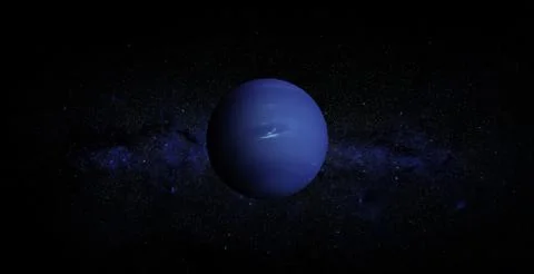 Neptune on space background. Elements of this image furnished by NASA. Stock Photos
