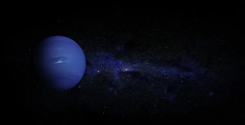Neptune on space background. Elements of this image furnished by NASA. Stock Photos