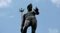 Neptune's Fountain, Fontana di Nettuno, Bologna, Italy, Italian Monument HD Footage
