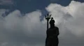 Neptune's Fountain, Fontana di Nettuno, Bologna, Italy, Italian Monument HD Footage