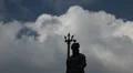 Neptune's Fountain, Fontana di Nettuno, Bologna, Italy, Italian Monument HD Footage