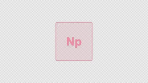 Neptunium Np Periodic Table Element Tile Clean No Text Animation Video Overlay A Vídeo Stock 339371933