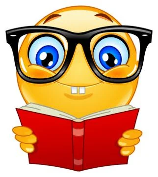 Nerd emoticon Stock Illustration