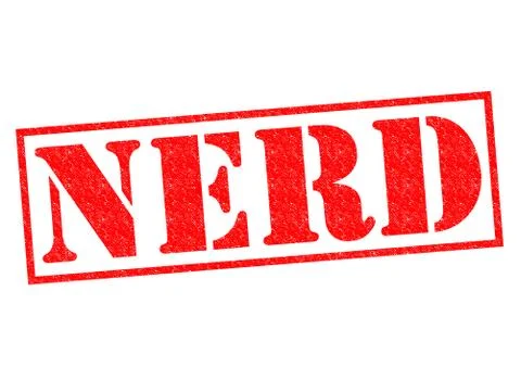 Nerd rubber stamp Illustrazione stock