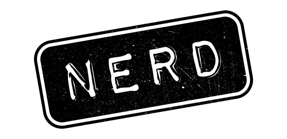 Nerd rubber stamp Illustrazione stock