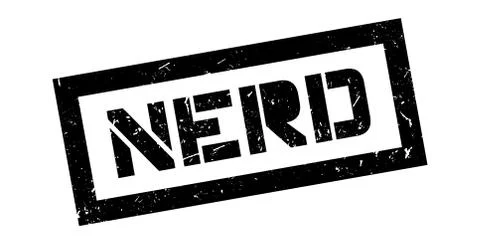 Nerd rubber stamp Stock Illustration