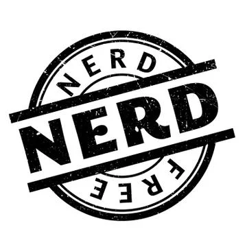 Nerd rubber stamp Illustrazione stock