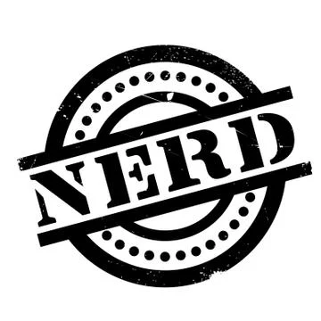 Nerd rubber stamp Illustrazione stock