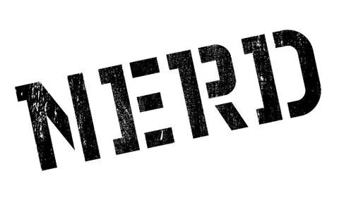 Nerd rubber stamp Stock Illustration