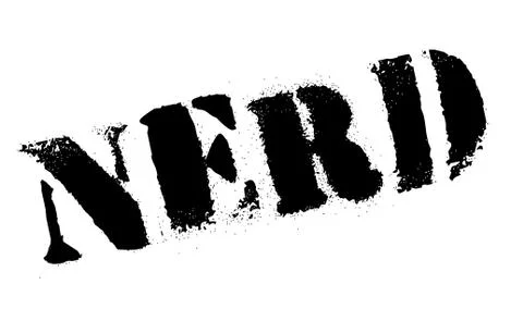 Nerd rubber stamp Stock Illustration