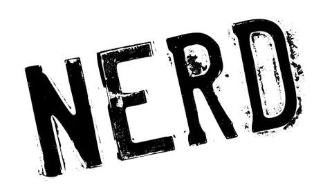 Nerd rubber stamp Illustrazione stock