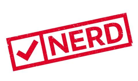 Nerd rubber stamp Stock Illustration