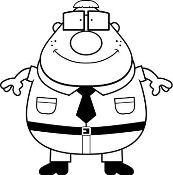 Nerd Smiling Stock Illustration