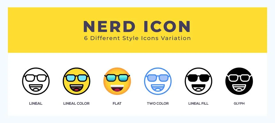 Nerd symbol icon vector. symbol illustration Illustrazione stock