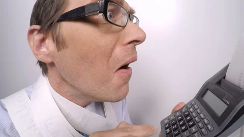 Nerdy accountant Vídeo Stock 210528757