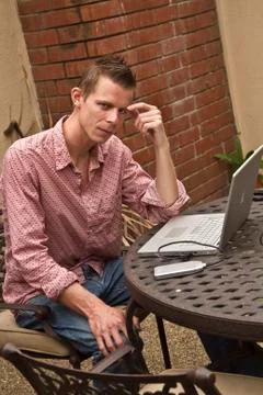 Nerdy guy Stock Photos