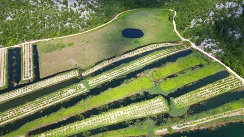 The Neretva Valley Stock Footage 261552579