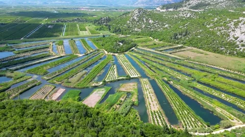 The Neretva Valley Stock Footage 261552610