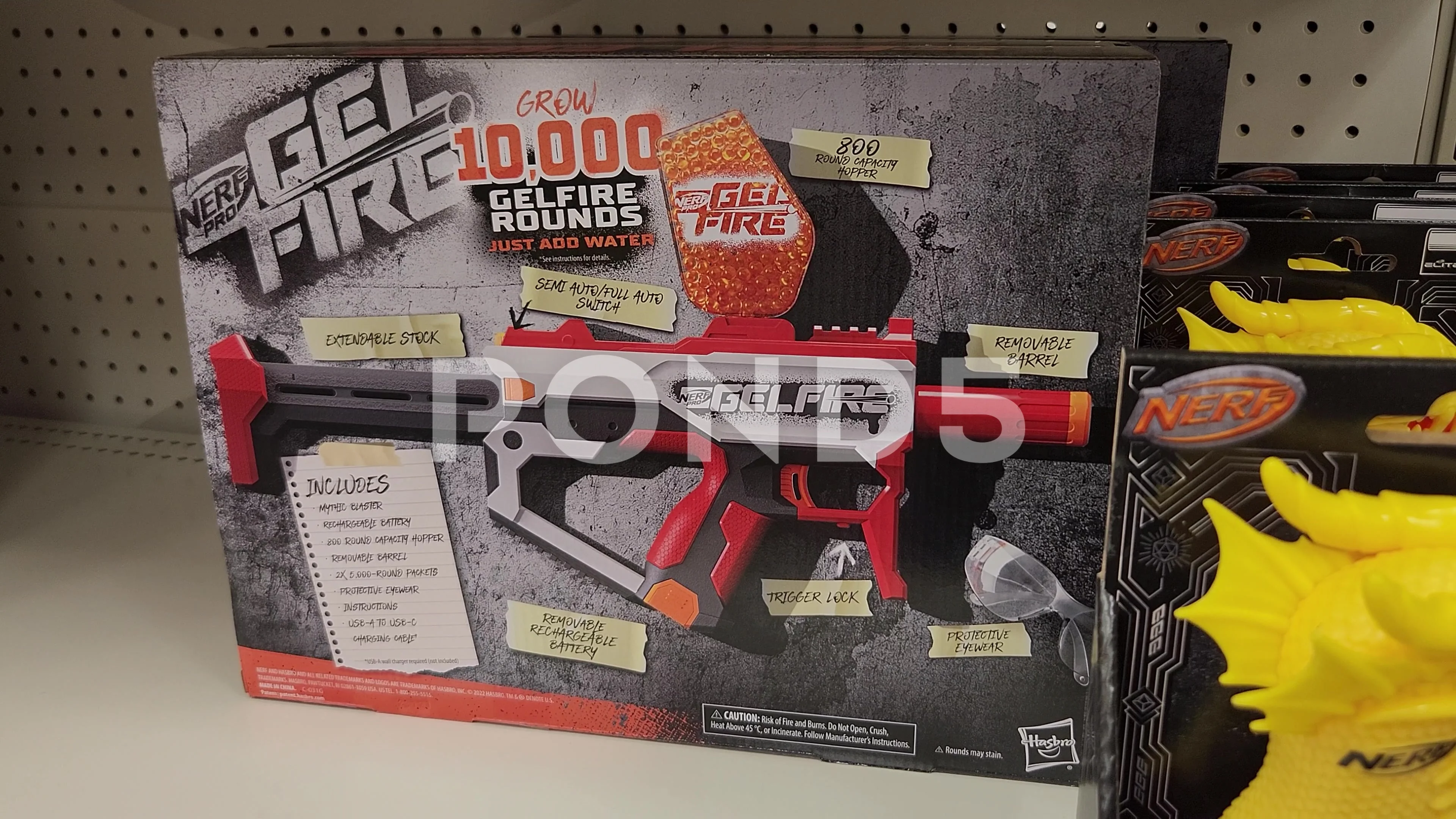 Nerf Gel Fire Weapon Retailer Merchandis, Stock Video