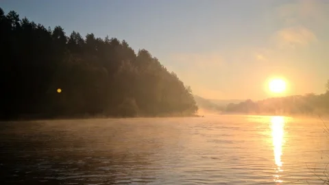 Neris river, Vilnius, Lithuania Stock Footage 162727664