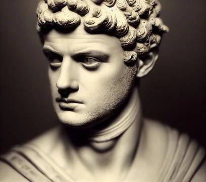 Nero Claudius Caesar Augustus Germanicus, fifth Roman emperor Stock Photos