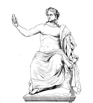 Nerva Marcus Cocceius Nerva Caesar Augustus 30 AD 98 was Roman Emperor from 96 库存插图