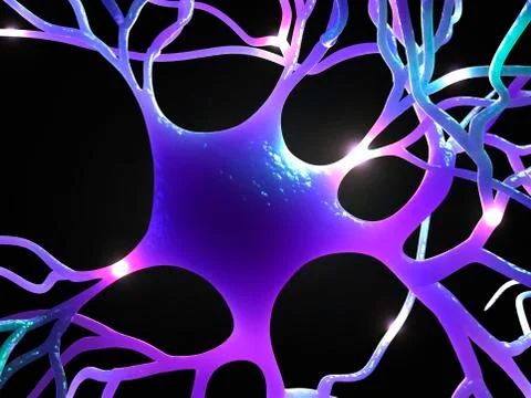 Nerve cell, artwork イラスト素材