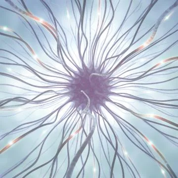 Nerve Cell Pulse Stock Illustration