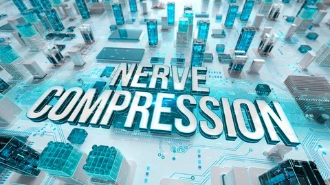 Nerve Compression with medical digital technology concept 스톡 동영상 107068628