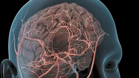Nerves that reach the brain Stock Illustration