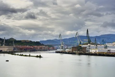 Nervion river Stock Photos