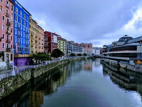 Nervion River Foto stock