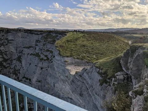 Nervion waterfall. Stock Photos