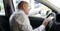 Nervous Driver Traffic Jam Swearing Yelling Gesturing Hand Man in Bad Crisis 4k or 4k+ Resolution