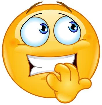 Nervous Emoticon Stock Illustration