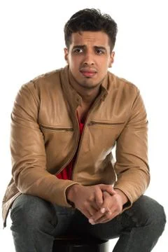 Nervous man Stock Photos