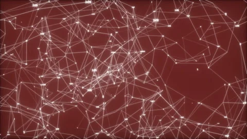 Nervous network.Network Connection Cloud. Dark background, rotating flickering Stock Footage 97781737