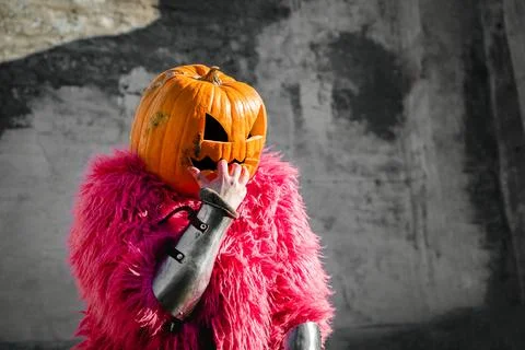 Nervous scarecrow Stock Photos