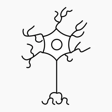 Nervous system disorders icon, vector and glyph Stock Illustration