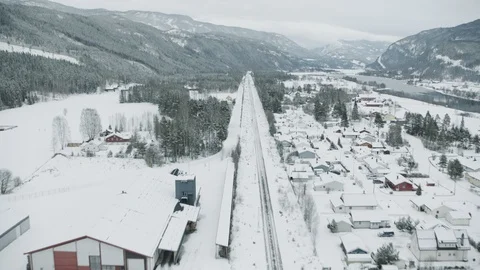 The Nesbyen town Vídeo Stock 108579255