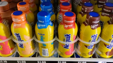 Nesquik Milk Containers Vidéo 178536393