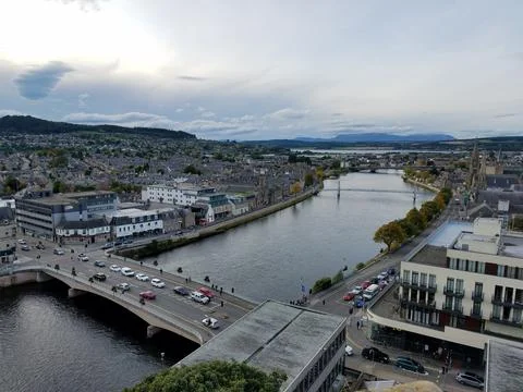 Ness Bridge over River Ness Stock Photos