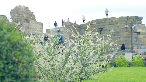 Nessebar fortress wall Stock Footage 78069097