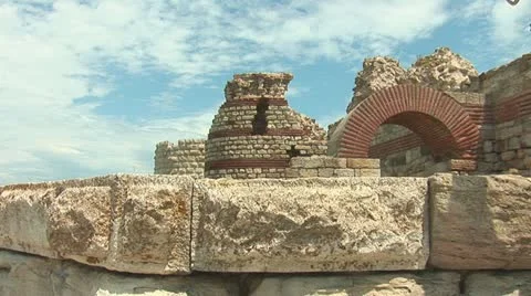 Nessebar wall 1 Stock Footage 11321253
