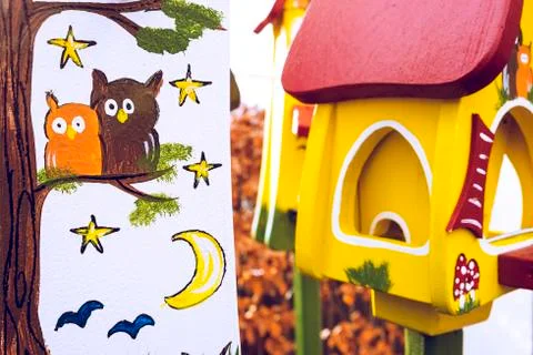 Nest box. 스톡 사진