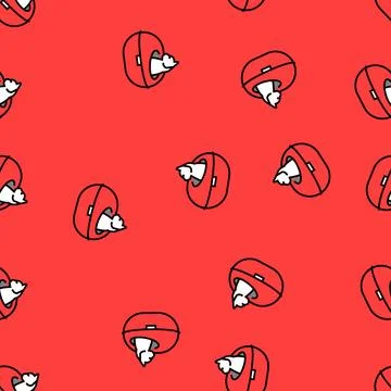Nest cat breeding vector seamless pattern Stockillustratie